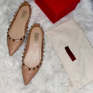 Valentino Garavani Colored Rockstud Leather Flats (Limited Edition)